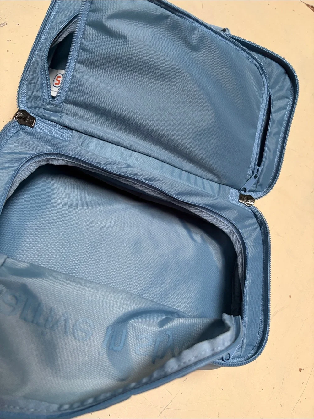 Stitch Light Blue Travel Golf or Toiletry Bag with Top Handle NEW